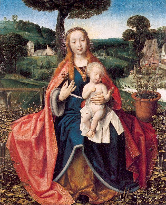 The Virgin and Child in a Landscape